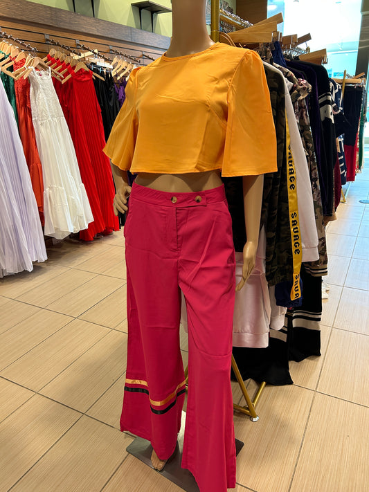 Yellow & Pink Pants Set