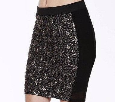 Embellished mini skirt - Dreams Come True Boutique 